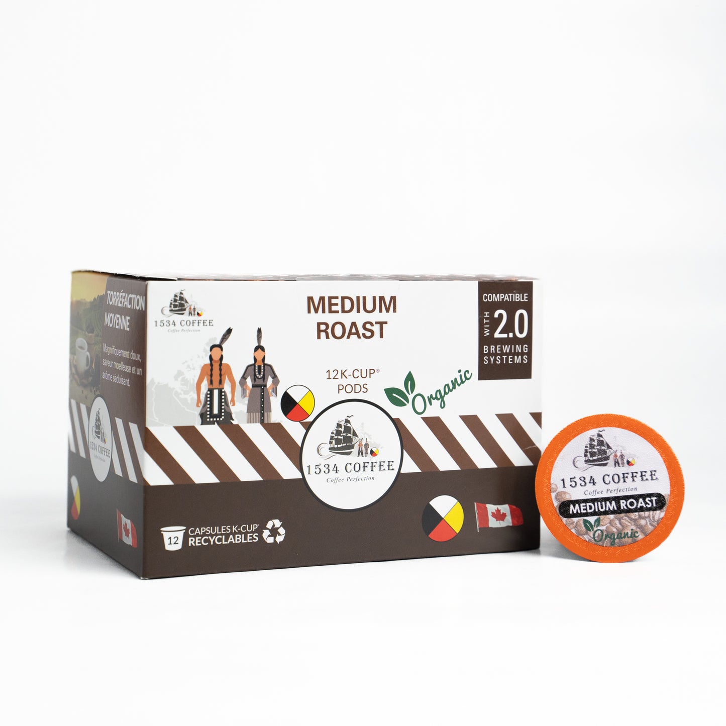 2 Pack Organic Medium Roast K-Pods